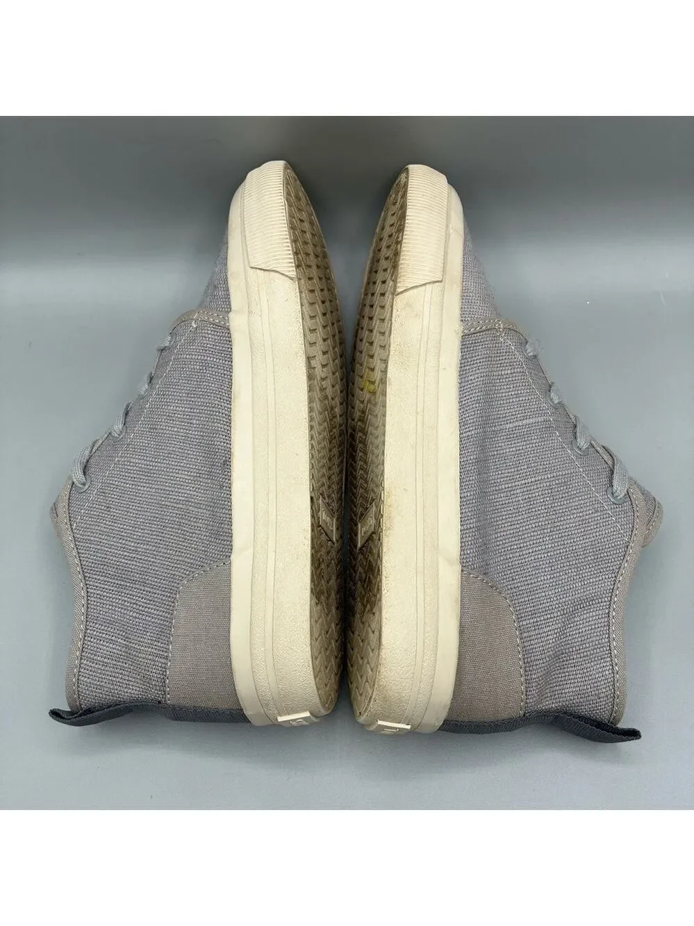 Toms Carlo Mid Big Lifestyle High Top Sneakers Youth 3.5 Gray Lace Up 10015286